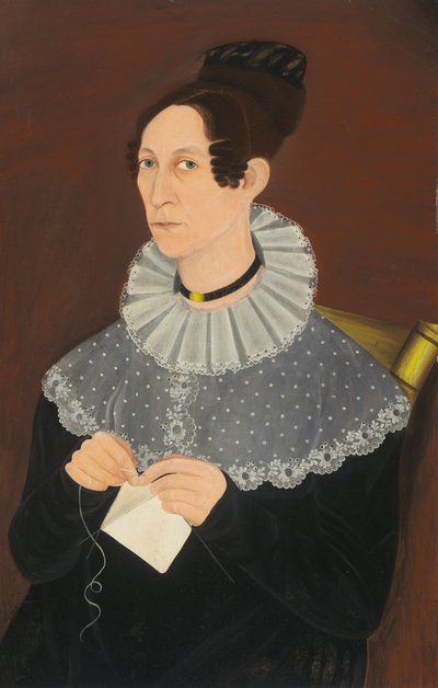 Pravděpodobně Sarah Cook Arnold Knitting, c. 1830. od Unbekannt