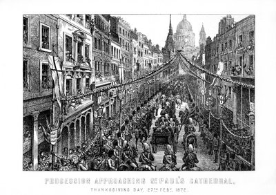 Průvod ke katedrále svatého Pavla, Den díkůvzdání, 27. února 1872, 1899 od Unbekannt