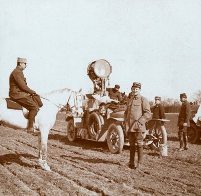 Projektor, Chalons, severní Francie, c1914-c1918. od Unbekannt