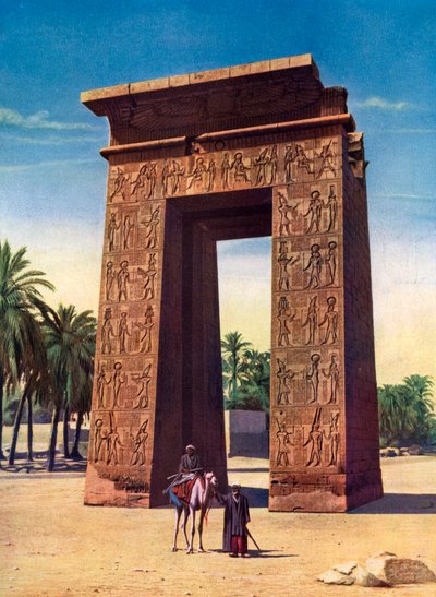 Propylon třetího Ptolemaia v Karnaku, Egypt, 1933-1934 od Unbekannt