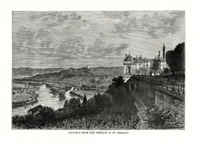 Vyhlídka z terasy v St Germain, Francie, 1879 od Unbekannt