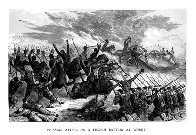 Pruský útok na francouzskou baterii ve Woerth, 1793, 1875 od Unbekannt