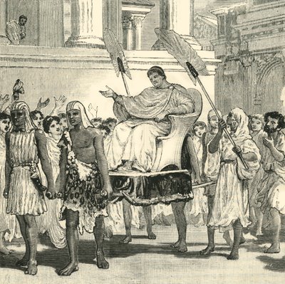 Veřejná radost z obnovy Pompeia, 1890. od Unbekannt