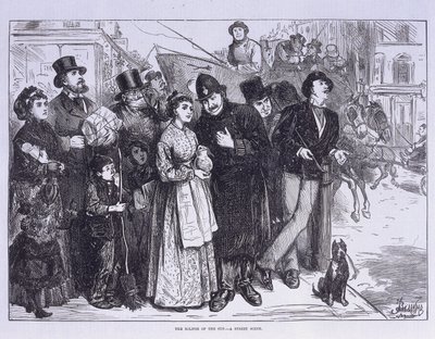 Veřejný svědek zatmění Slunce, Londýn, c1870 od Unbekannt