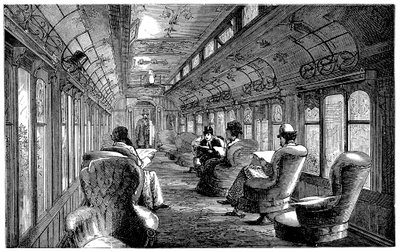 Pullman salonní vůz na Midland Railway, Anglie, 1876 od Unbekannt