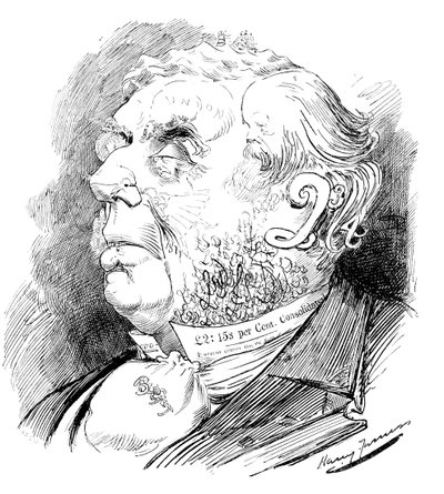 Hlava puzzle zobrazující britského politika George Joachima Goschena z Punch, 1899 od Unbekannt