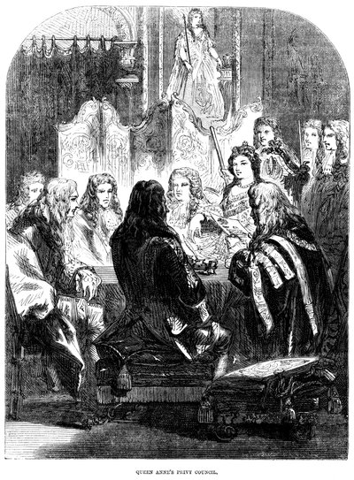 Královna Anna 1665-1714 tajná rada od Unbekannt