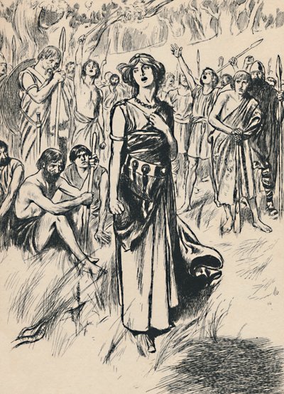 Královna Boadicea a její vojáci, c1907 od Unbekannt