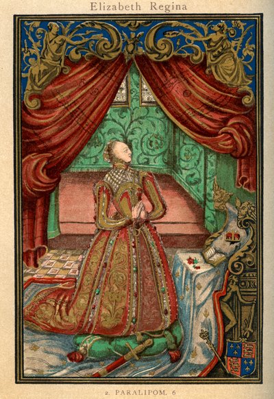 Královna Alžběta I. při modlitbě, 1569, 1893 od Unbekannt