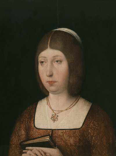 královna Isabella I. Kastilská, c. 1490 od Unbekannt