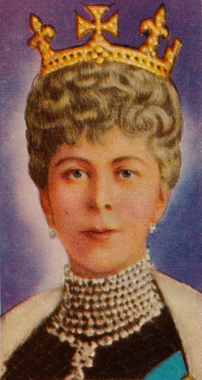 Queen Mary, choť krále Jiřího V., při svém prvním státním otevření parlamentu, 1911 1935 od Unbekannt