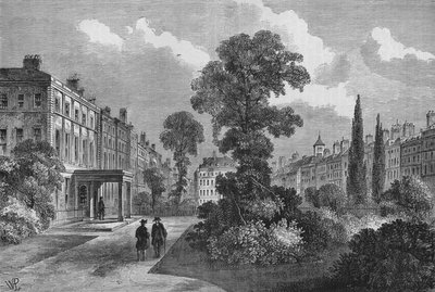 Queen Square, Bloomsbury, Londýn, 1810 1878 od Unbekannt