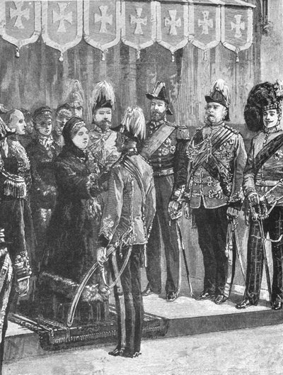 Královna Viktorie vyznamenává důstojníky...ve Windsoru, 8. prosince 1879, 1901. od Unbekannt