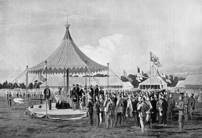 Královna Viktorie vypálila první výstřel ve Wimbledonu, červenec 1860, c1920 od Unbekannt