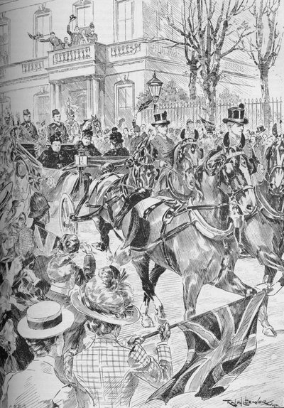 Poslední návštěva královny Viktorie v Londýně, březen 1900 1906 od Unbekannt