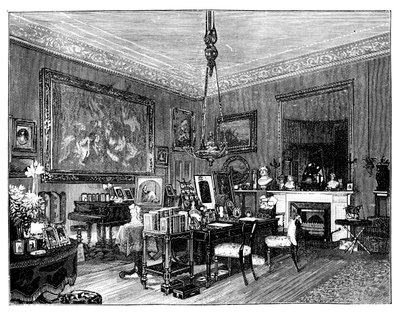 Soukromý obývací pokoj Queen Victorias, Osborne House, Isle of Wight od Unbekannt