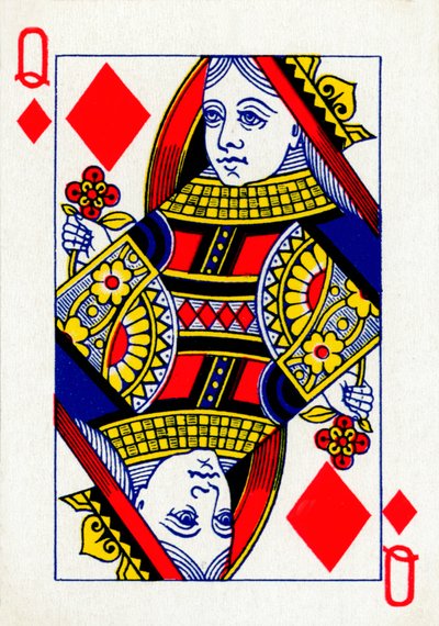 Queen of Diamonds z balíčku hracích karet Goodall & Son Ltd., c1940 od Unbekannt