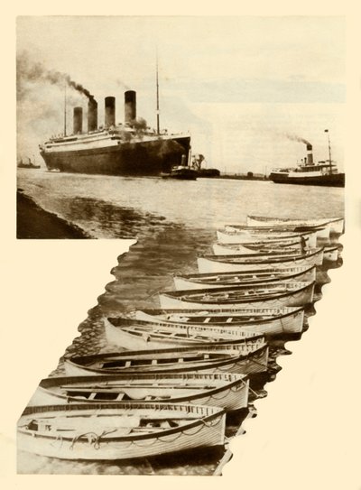 RMS Titanic a záchranné čluny, 1912, 1935. od Unbekannt
