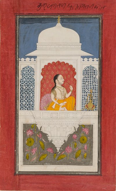 Raja Sagat Singh v pavilonu, c1750 od Unbekannt