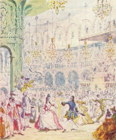 Randulph a Hilda tančí v rotundě v Ranelagh Gardens, 1842, 1903 od Unbekannt