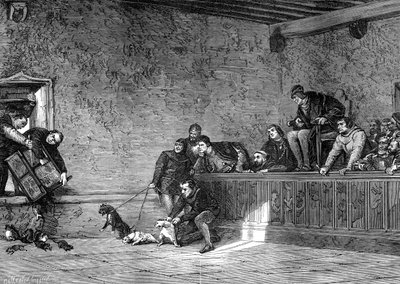 Krysí boj, rekreace Ludvíka XI. Francouzského, 1461-1483 1882-1884 od Unbekannt