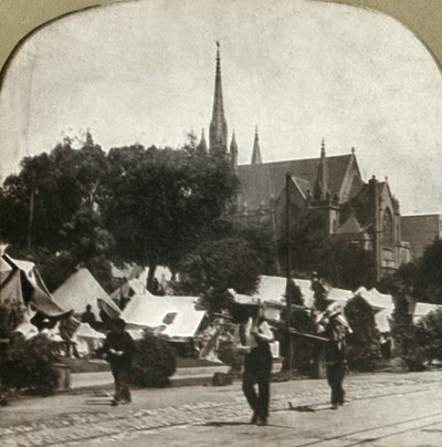 Uprchlický tábor na Jefferson Square, 1906. od Unbekannt