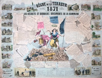 Vláda teroru, Pařížská komuna, 1871 od Unbekannt