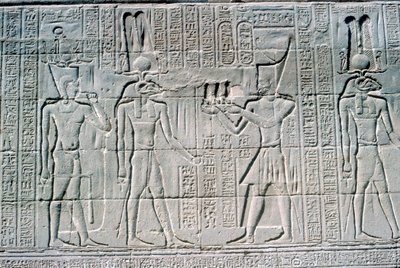 Reliéf faraona před Chnumem, Chnumův chrám, Ptolemaiovské a římské období od Unbekannt