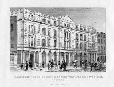 Religious Tract Societys Repository, Paternoster Row, Londýn, 19. století od Unbekannt