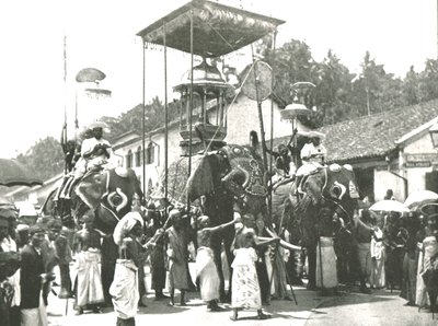 Náboženský průvod, Colombo, Cejlon, 1895. od Unbekannt