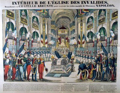 Ostatky Napoleona I. jsou převezeny do Les Invalides v Paříži, 15. prosince 1840, 19. století od Unbekannt