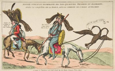Radostný a triumfální návrat pruských Don-Quixotů do Německa, po dobytí..., ca. 1792. od Unbekannt