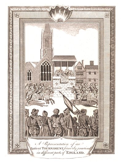 Reprezentace starověkého turnaje cvičeného v různých částech Anglie, 1794 od Unbekannt