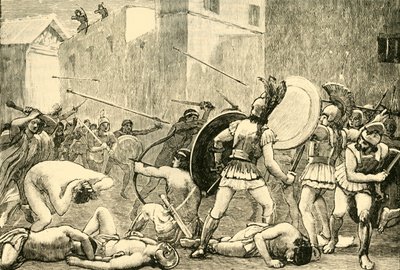 Odražení Pyrrha ze Sparty, 1890. od Unbekannt