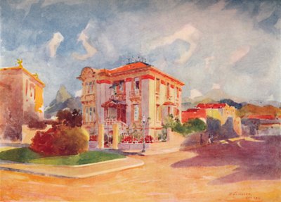 Bydliště H.E. Dr. Pedro de Toledo, bývalý ministr zemědělství, Avenida Beira Mar, 1914 od Unbekannt