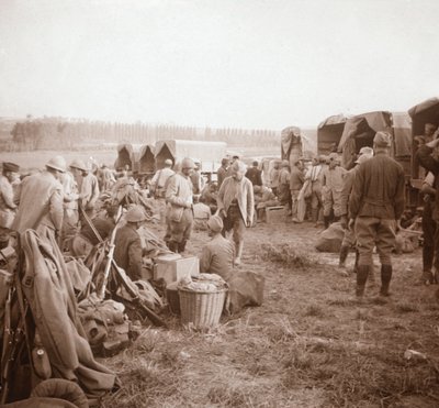 Odpočívadlo, Genicourt, severní Francie, c1914-c1918 od Unbekannt