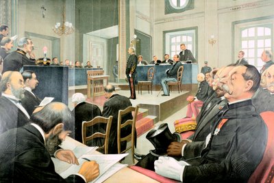 Obnovení procesu s Albertem Dreyfusem, Rennes, Francie, 1899 od Unbekannt