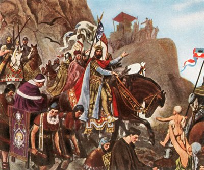 Návrat Jindřicha III z jeho první cesty do Říma, 1936. od Unbekannt