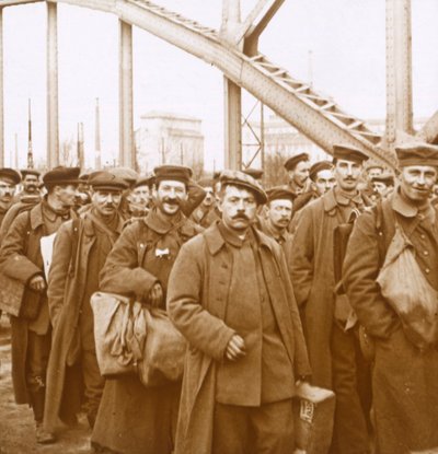 Návrat vojáků z Alsaska-Lotrinska, c1914-c1918 od Unbekannt