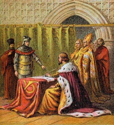 Richard II abdikuje, 1399, c1850 od Unbekannt