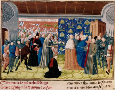 Richard II. se vzdává koruny, 1399 od Unbekannt