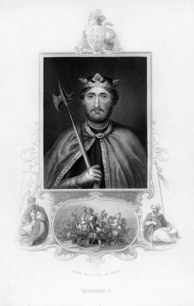 Richard I., král Anglie, c1850 od Unbekannt
