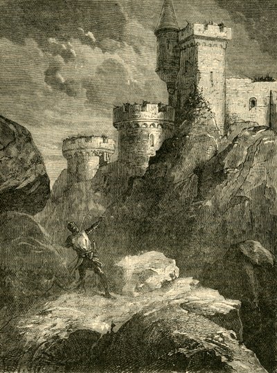 Richard I. Zraněný při obléhání hradu Chaluz, 1199, 1890. od Unbekannt