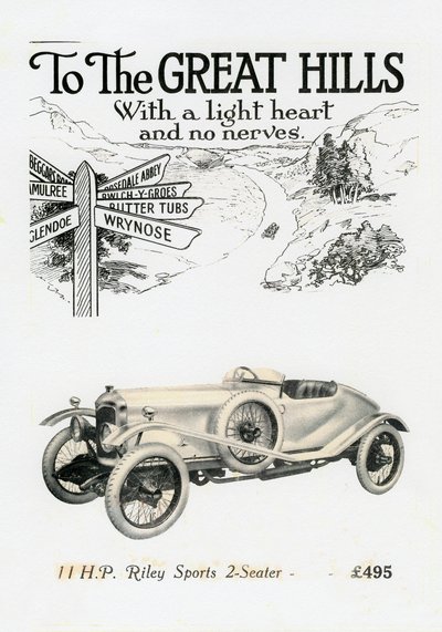 Riley MPH 2-sedadlové Sports, c1920 od Unbekannt
