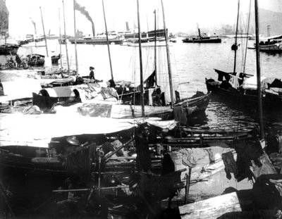Říční čluny, Saigon, 1900 od Unbekannt