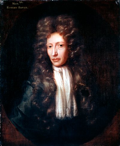 Robert Boyle, chemik a fyzik narozený v Irsku, c1689-1690 od Unbekannt