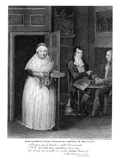 Robert Burns 1759-1796, skotský básník, 1805 od Unbekannt