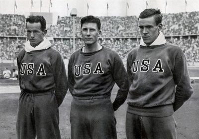 Robert Clark, Glenn Morris, John Parker, američtí desetibojaři, olympijské hry v Berlíně, 1936 od Unbekannt