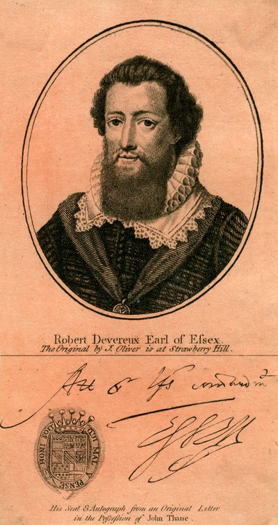 Robert Devereux, druhý hrabě z Essexu od Unbekannt