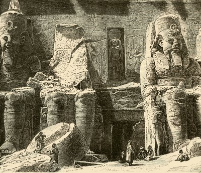 Skalní chrámy v Abousimbel, 1890. od Unbekannt